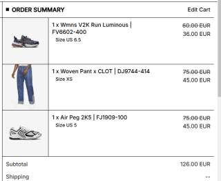 40% extra kassa korting in de sale van Sneakersnstuff