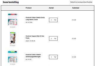 2+2 gratis op Kruidvat panty's en ondermode