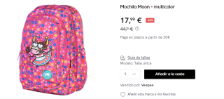 Mochila kukuxumusu Moon por 17.99€