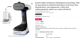 Russell Hobbs Handstomer kledingstomer 1500 W voor €19,30 bij Amazon