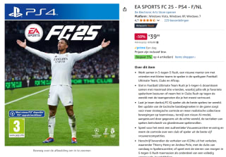 EA Sports FC 25 - Standard Edition, PS4 voor €39,99 bij Amazon