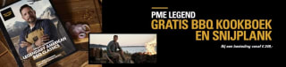 Gratis BBQ kookboek en snijplank bij PME Legend bij besteding vanaf €249