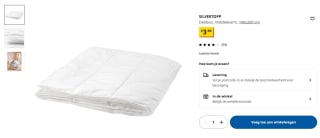 SILVERTOPP Dekbed, middelwarm, 140x200 cm voor €3,99 bij IKEA