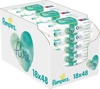 Pampers Aqua Pure Billendoekjes - 864 doekjes voor €27 bij Bol.com