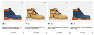 Tot 50% korting tijdens de Timberland Summer Sale