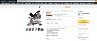 Serra De Esquadria da Skil, modelo 3311 de 1800W - R$ 1.768,17
