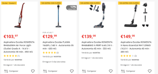 15% EXTRA descuento en Aspiradoras y frigoríficos en Worten