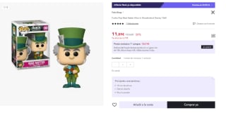 Funko Pop Disney Alice In The Wonderland Mad Hatter por 11.89€ (Cuenta Nueva 5.95€)