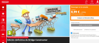 Juego para Nintendo Edición definitiva de Bridge Constructor por 0,99€