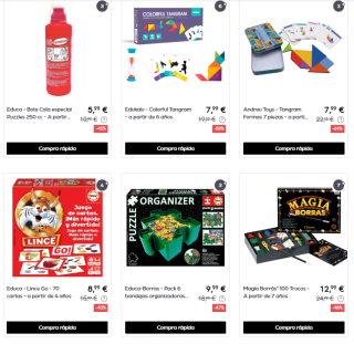 Ofertas hasta 70% descuento Juegos Mesa y Puzzles Educa