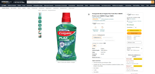 Colgate Plax Fresh Mint de 1L - R$ 34,90