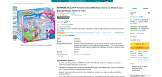 Playmobil Magic 9471 Portal de Cristal al Mundo de Invierno con Efecto de Luz por 20,63€