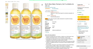 3 unidades Burt's Bees Baby Champú y Gel a solo 4,95€