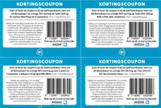 Diverse Kortingscoupons Allerhande september t/m December