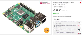Raspberry Pi 4 Model B - 8GB voor €89,95 bij Kiwi-electronics