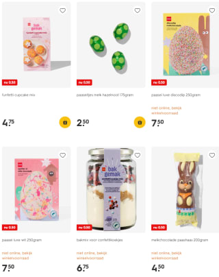 Alle paaseieren bij Hema voor €0.50
