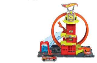 Hot Wheels City Super Loop Parque De Bomberos por 13,50€