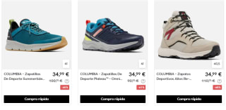 Columbia anorak y zapatillas desde solo 24,99€ ofertazas