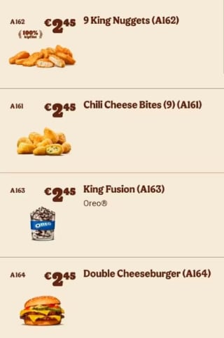 Diverse Kortings Coupons bij Burger King