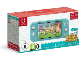 Console Nintendo Switch Lite Turquoise + Animal Crossing : New Horizon + 3 mois d’abonnement Nintendo Switch Online à 225,04€