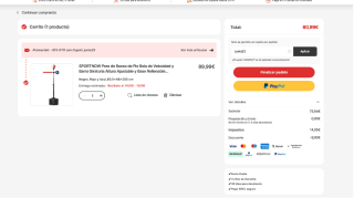 SPORTNOW Pera Boxeo de Pie Bola velocidad y barra Giratoria 80,5x48x163-205cm por 75,94€