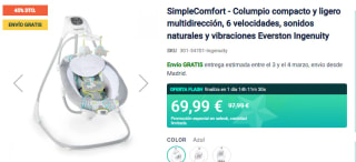 Balancín compacto 2 en 1 - SimpleComfort por 69.99€