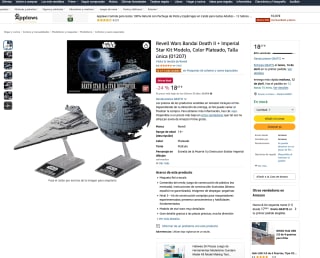 Revell Wars Bandai Death II + Imperial Star Kit Color Plateado por solo 18,27€