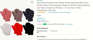 Jupsk Peuter wanten 6 Paar voor €7,19 dmv code bij Amazon