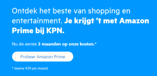 3 maanden gratis Amazon Prime voor KPN internetklanten