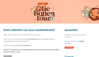 Gratis oliebollen voor jouw installatiebedrijf van Henk & Fred