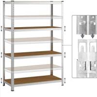 Estantería Metálica de Acero Galvanizado + 4 Baldas MDF, 140 x 70 x 30cm por 16.55€ (Cuenta Nueva 9.98€)