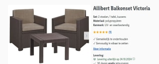 Allibert Balkonset Victoria voor €79,99 in de Lidl webshop