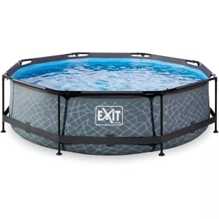 EXIT Piscina Stone 300x76cm con bomba de filtro por 64,99€