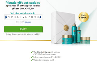 Rituals pakket t.w.v. € 49,90 gratis bij deelname Vriendenloterij