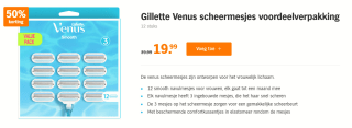Gillette Venus Scheermesjes Classic 12 Stuks voor €19,99 bij de AH