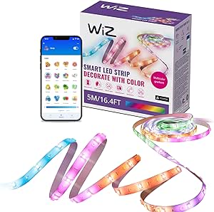 WiZ RGBIC LED strip - 5 meter - 16 miljoen kleuren + wittinten voor €15,57 bij Amazon