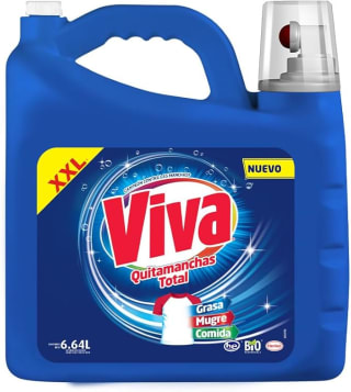 Detergente Viva Quitamanchas Total Regular 6.64L por $152 | Descuento Amazon