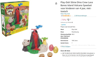 Play-Doh Slime Dino Crew Lava Bones Island Volcano Speelset voor €5,17 bij Amazon.nl