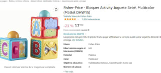 Fisher-Price: bloques de actividades por 17.78€