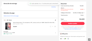 Xiaomi Redmi Note 12S smartphone, NFC 6gb/128 gb por 144,40€