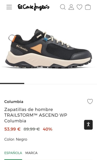Columbia Zapatillas de hombre por 53,99€.