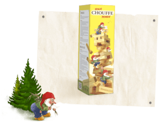 La chouffe toren bij aankoop van twee 4-packs Chouffe bier