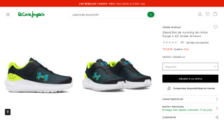 Zapatillas niños Surge 4 AC Under Armour por 17,45€