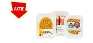 Kip krokant of Boerengehakt schnitzels, Slavinken, Grillburgers, Schaal 2 stuks of gyros 200 gram voor €1 bij de Jumbo