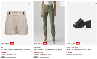 15% extra korting op de zomersale vanaf €60 bij Zalando