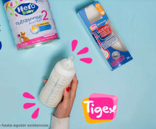 Gratis un biberón Tigex por compra , leer descripción