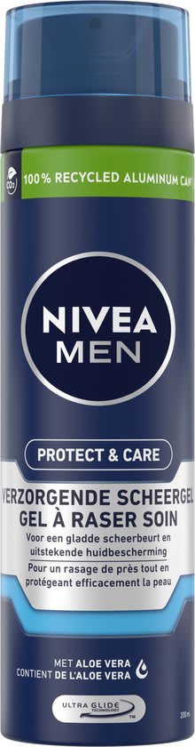 Nivea Men Protect & Care Hyraterende Scheergel 200ML voor €2,20 bij Bol.com