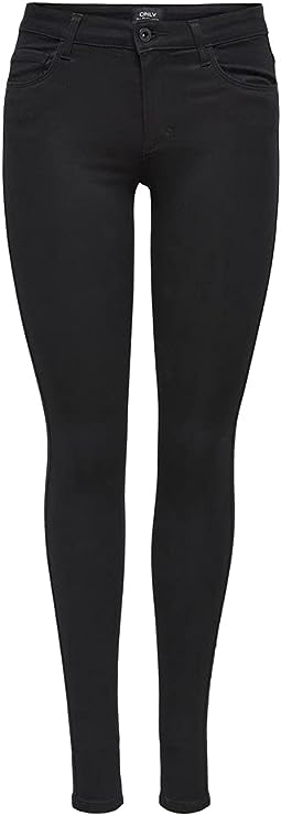 ONLY high waist skinny jeans ONLROYAL black Tall voor €7,99 bij Amazon NL