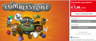 Tumblestone voor €1,39 in de Nintendo eShop.