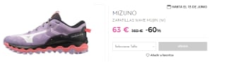 Zapatillas de Mujer Mizuno Wave Mujin por 63€